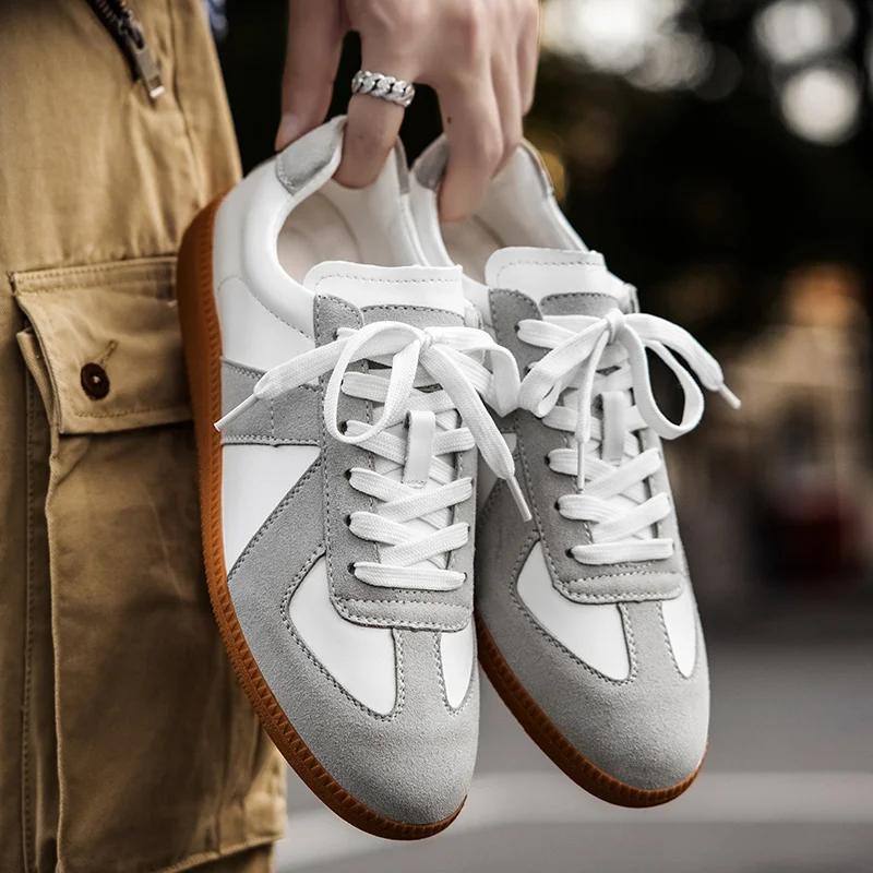 2025 Comfortable Men's and Women's Popular Casual Men's Shoes Mesh Shoes Leather German Training Shoes Sports Casual