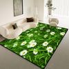 Modern Plant Pattern Large Rugs for Living Room Flower Design Room Decor Soft Bedroom Carpet Entrance Door Mat Machine Washable