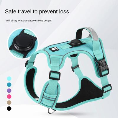 Dog Harness Reflective Midium Large Dogs Tactical Vest Waterproof Oxford Cloth Dog Harnesses Pet Accessoires Supplies Dog Leash