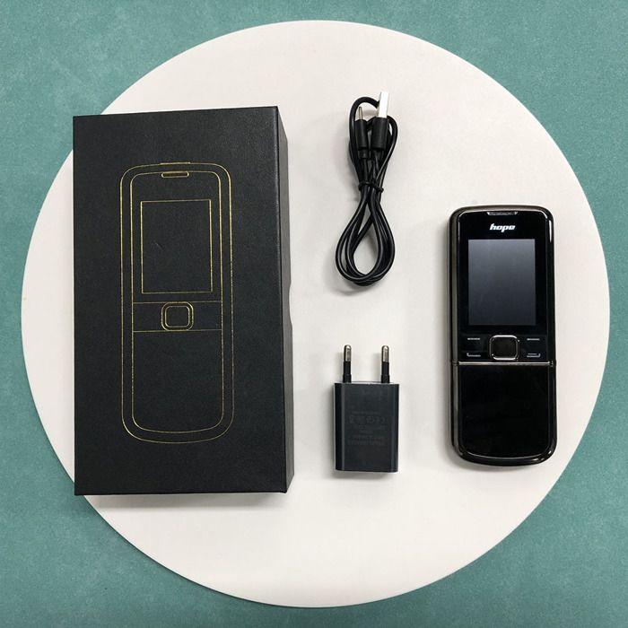 8800 2G Feature Phone 2.4 Inch FM Screen Radio Video Player 1500mAh Bluetooth Dual SIM Slider Classic Design Gold