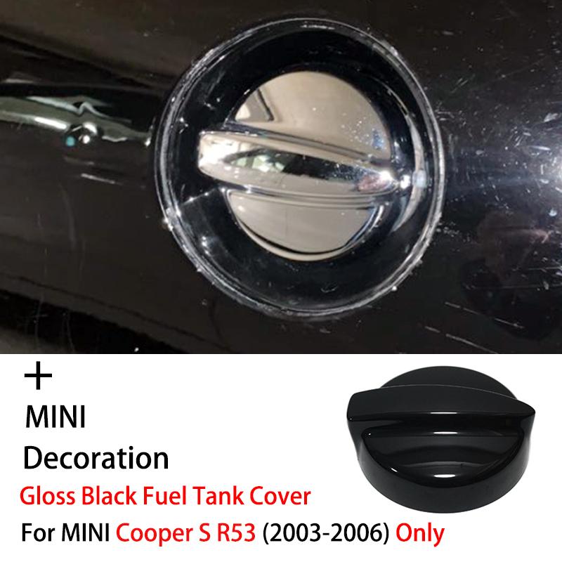 Pentru MINI Cooper S R53 2003-2006 nou-nouț din plastic, stil Ray, capac negru pentru rezervor de combustibil, accesorii auto pentru stilul mașinii