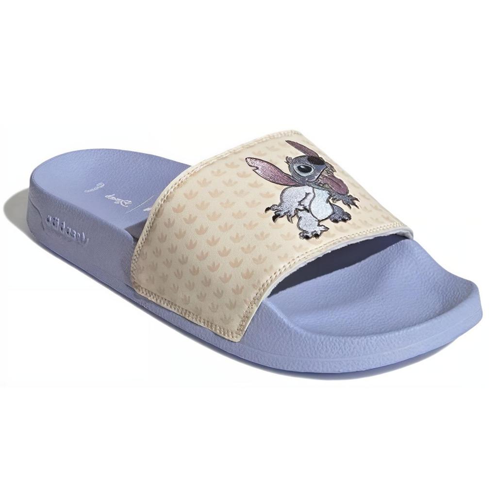 adidas Disney X  Originals Adilette Series Comfortable Non-Slip Rubber Sole Durable Slide Sandals Unisex Footwear Blue HQ6373