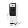 Tall Heat Fan with Remote Control Clear Digital Display, Quiet LowProfile, for Living Room