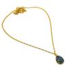 Peacock Titanium Druzy Gemstone 925 Sterling Silver Jewelry Necklace 20" GK-5009