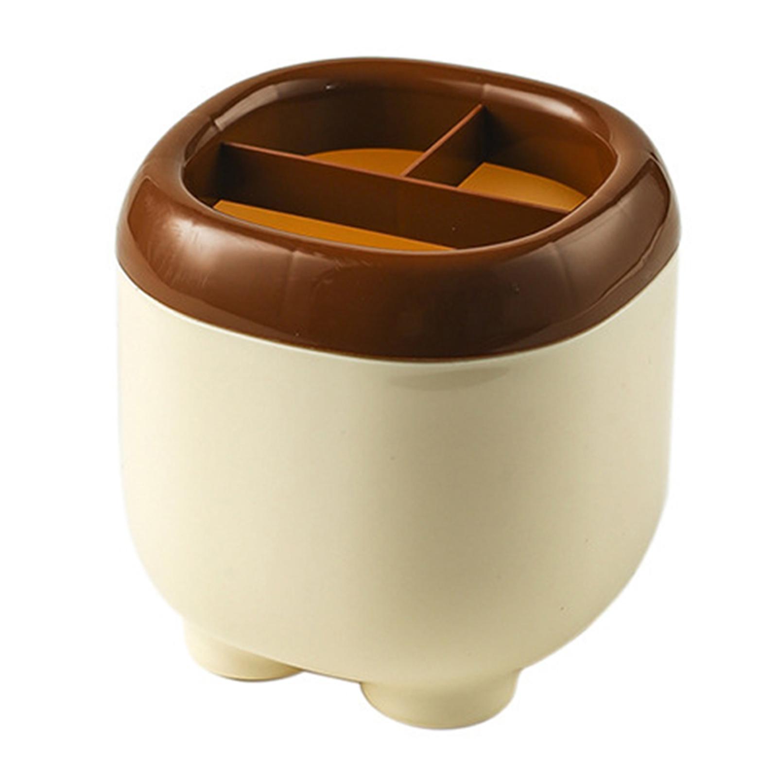 

Настольный держатель для ручек Пластиковая подставка для ручек для письменного стола Многофункциональная Простая в использовании Многоразовая коробка для канцелярских товаров для школьных офисных канцелярских товаров