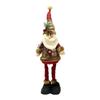 Vintage Snowflake Checkered Fabric Stretch Christmas Doll Ornaments, Tabletop Doll Decor, Christmas Gift for Home Hotel Shopping Mall