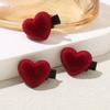 10Pcs Sweet Versatile Small Red Heart Star Hair Clips For Women Girls Elegant Hair Clip Exquisite Hair Accessories Gifts