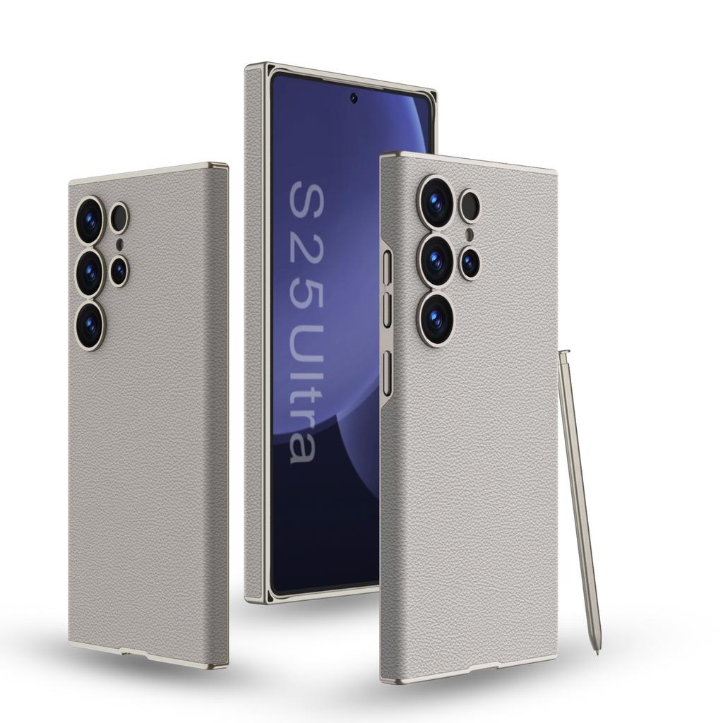 Vhodné pro pouzdro na mobilní telefon Samsung S25U S25u Kůže Senzorická kůže Plný okraj Zakřivený skořepina Proti pádu Tenké