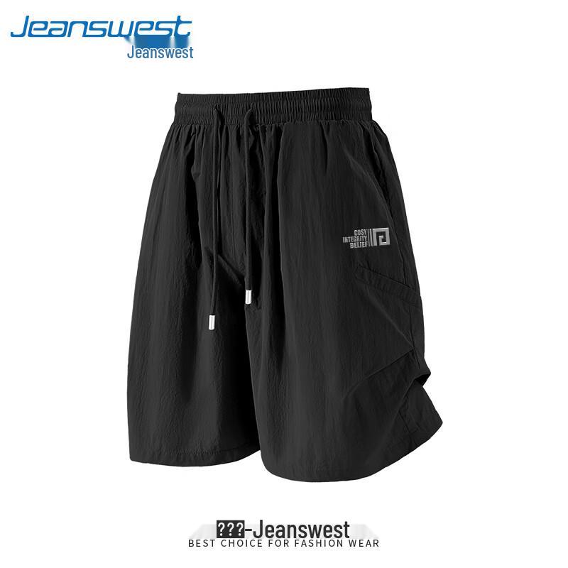 Jeanswest Men's Summer Casual Straight-Leg Shorts