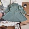 Girls' Casual Denim Dress with Lapel - New Spring & Autumn Fashion AQA025
