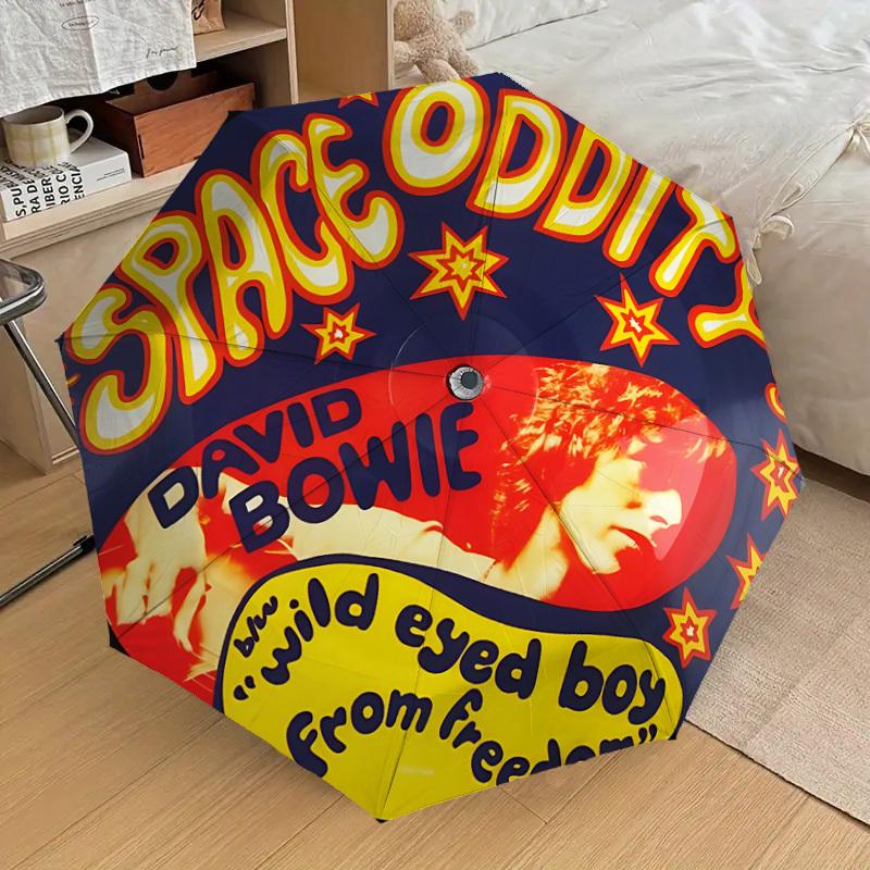 

1pc Space Oddity Automatic Open/Close Umbrella, Lightweight Design for Everyone, Halloween & Christmas Gifts - Ideal for Daily, Formal, Party Use, For
