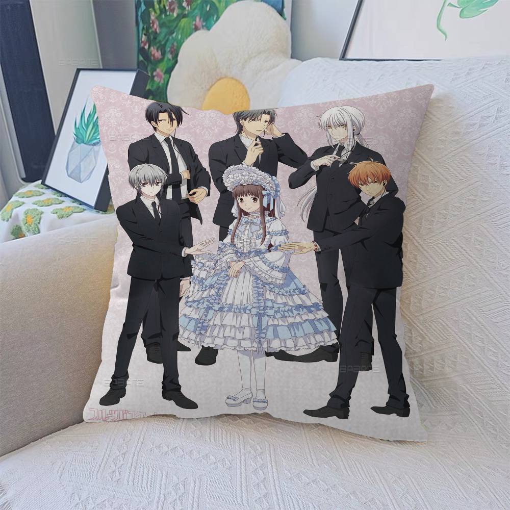 Fruits Basket Anime Pillow Anime Pillow Sofa Bed Head Pillow Cover Cushion Cover 45X45 Cm Fashion