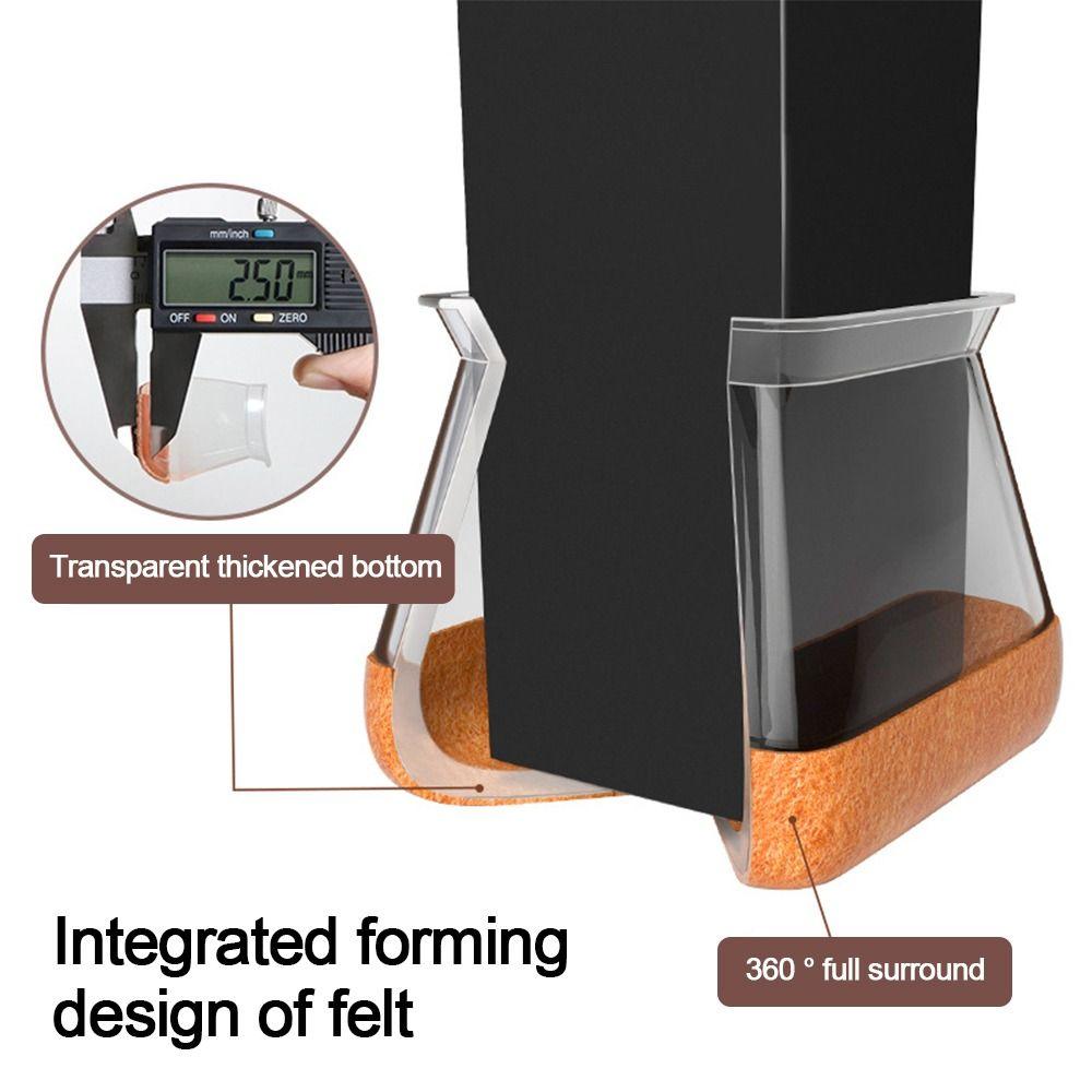 New Silicone Chair Leg Felt Covers Thickened Non-slip Furniture Legs Cover Sofa Reduce Noise Table Foot Cover