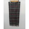 Used BURBERRY 100% Cashmere Scarf Nova Check GRY