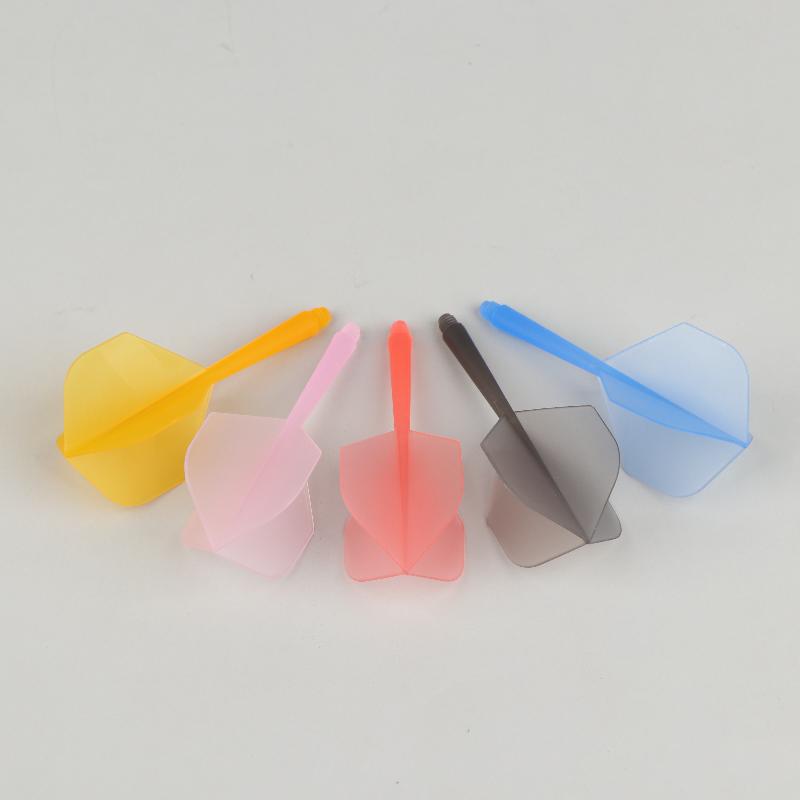 75% Transparent 2BA Darts 3 Stück Anti-Drop L-Form Flight Leichte Tragbare Darts für Treffen mit Freunden Indoor-Spiel