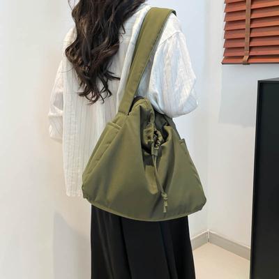 Leisure Large Capacity Bag, Women's New Fashionable Nylon Cloth Shoulder Crossbody Bag, Simple Commuting Tote Bag