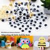 100pcs/bag Black&White Dolls Activity Eyes Plastic Kindergarten Handmade Dolls Eyes