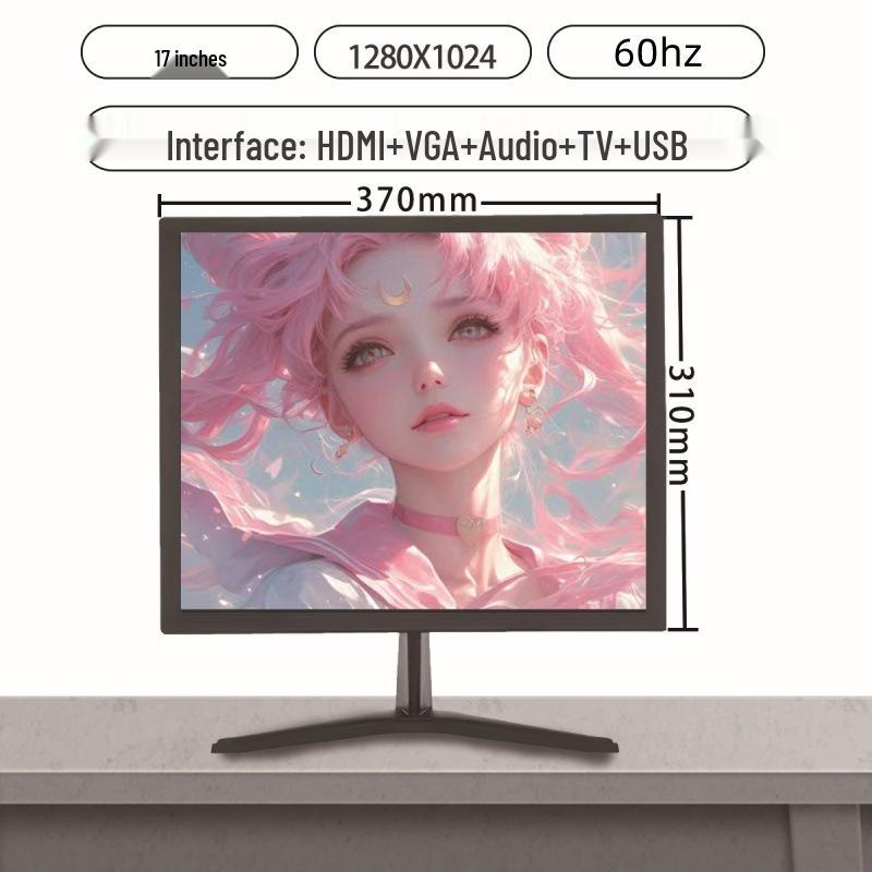 Brand New 19-27 Inch Flat IPS Monitor: Ideal for Office, Gaming, and Surveillance
