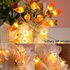 Easter Decorative LED Rabbit String Lights Colored Eggs Battery Box Copper Wire Lights Festive Decorative String Lights