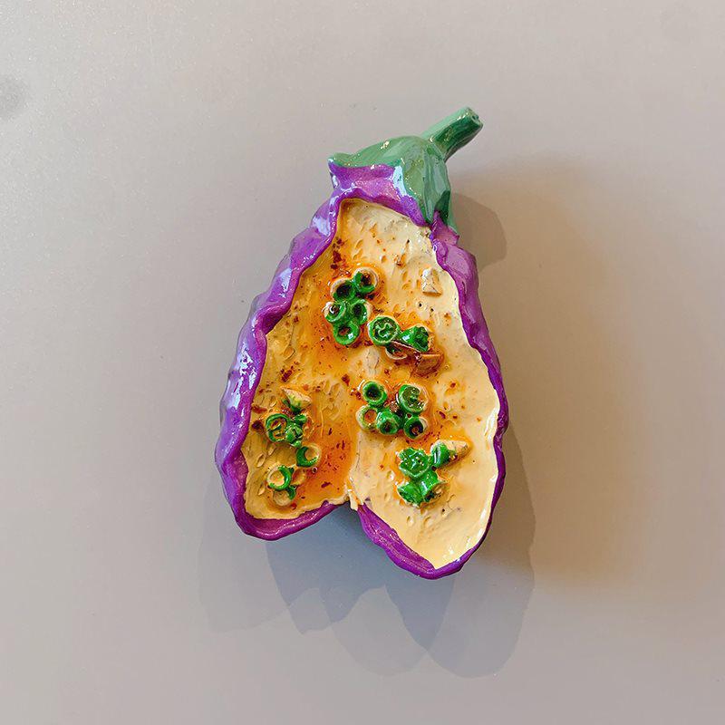 3D Creative Food Snack Message Fridge Magnet Sticker Set