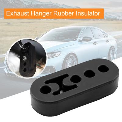Support d'échappement en caoutchouc isolant facile à installer, 4 trous de voiture réglables, caoutchouc d'échappement universel