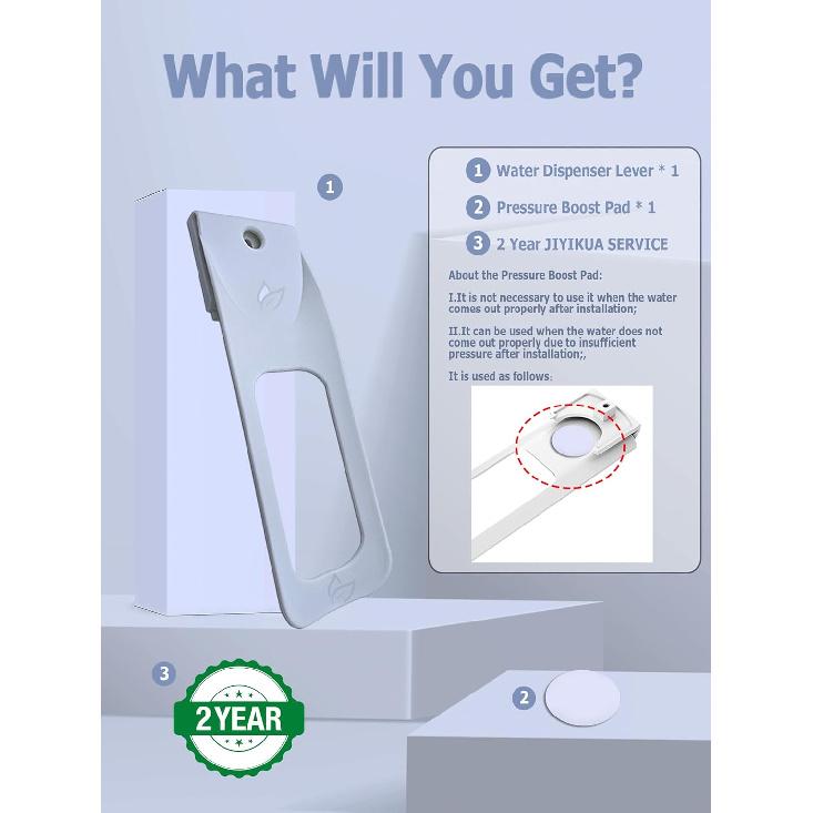 2025 New Fridge Water Dispenser Lever - Hands Free Dispenser Adapter Lever Inside Refrigerators Attachment Interior Button Pusher, One Hand Clip On