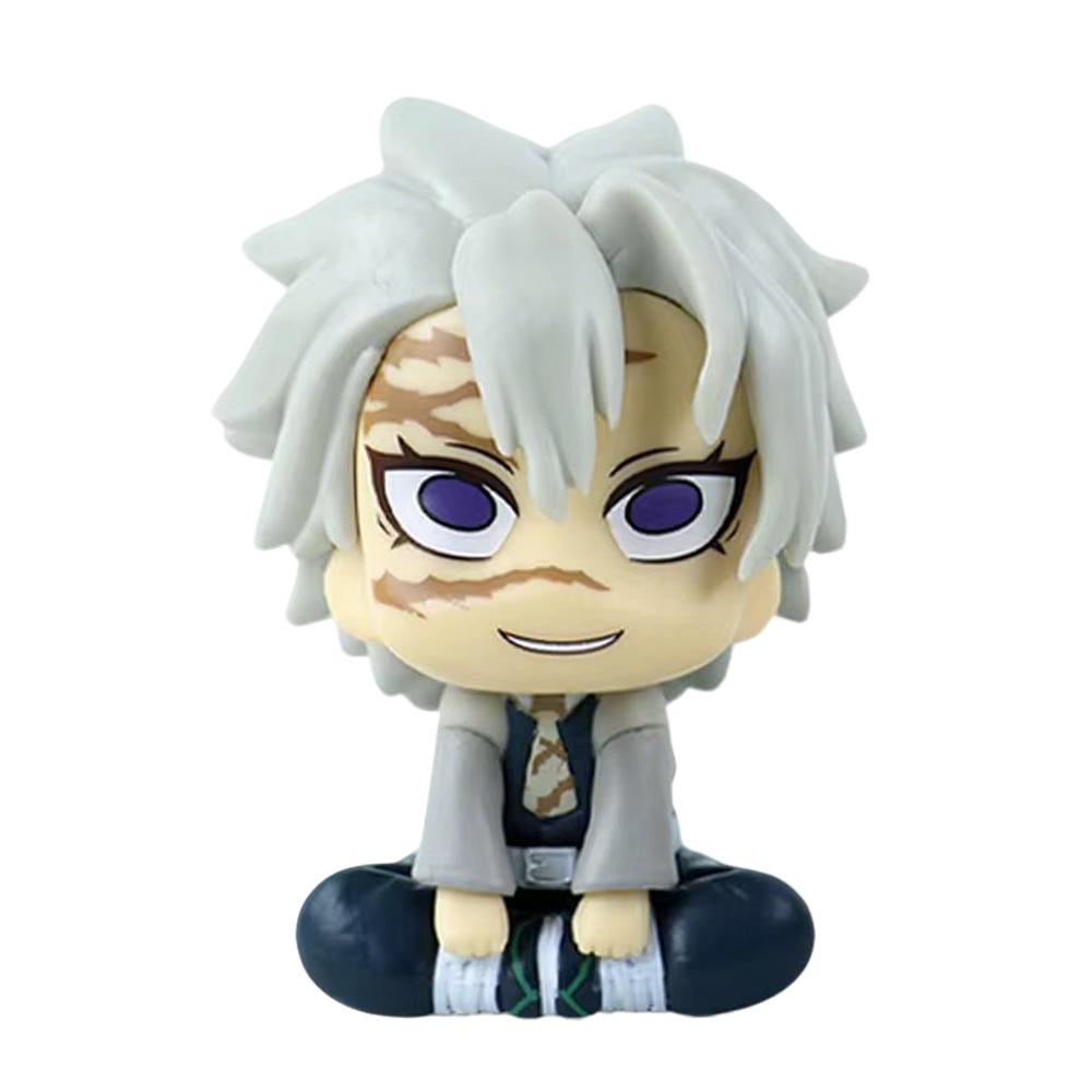 Japan Anime Demon Slayer LK Mitsuri Kanroji Sanemi Shinazugawa Giyuu Tomioka Muichiro Tokito Figure Toys 10cm Birthday Gift Toy