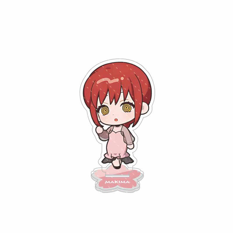 Anime Chainsaw Man 10cm Acrylic Standee Cute Chibi Reze Denji Aki Angel Devil Transparent Figure Desk Decor Collectible Gift