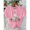 Women's Casual Graphic T-Shirt Funny Muscular Duck Lifting Weights Short Sleeve Round Neck Summer Top Clothes