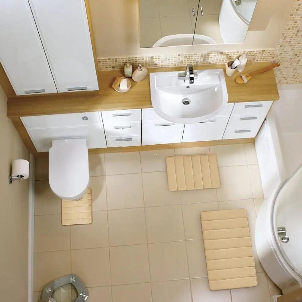 3 Stück/Set Schnelltrocknende Badezimmer-Bodenmatte Wasserabsorption Weiche Teppiche Badematten-Sets Für Zuhause Boden