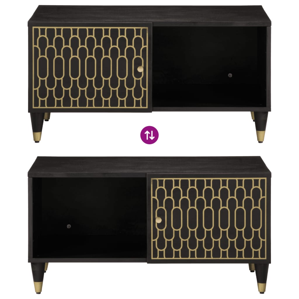  Coffee Table, 80x50x40 Cm, Solid Mango Wood