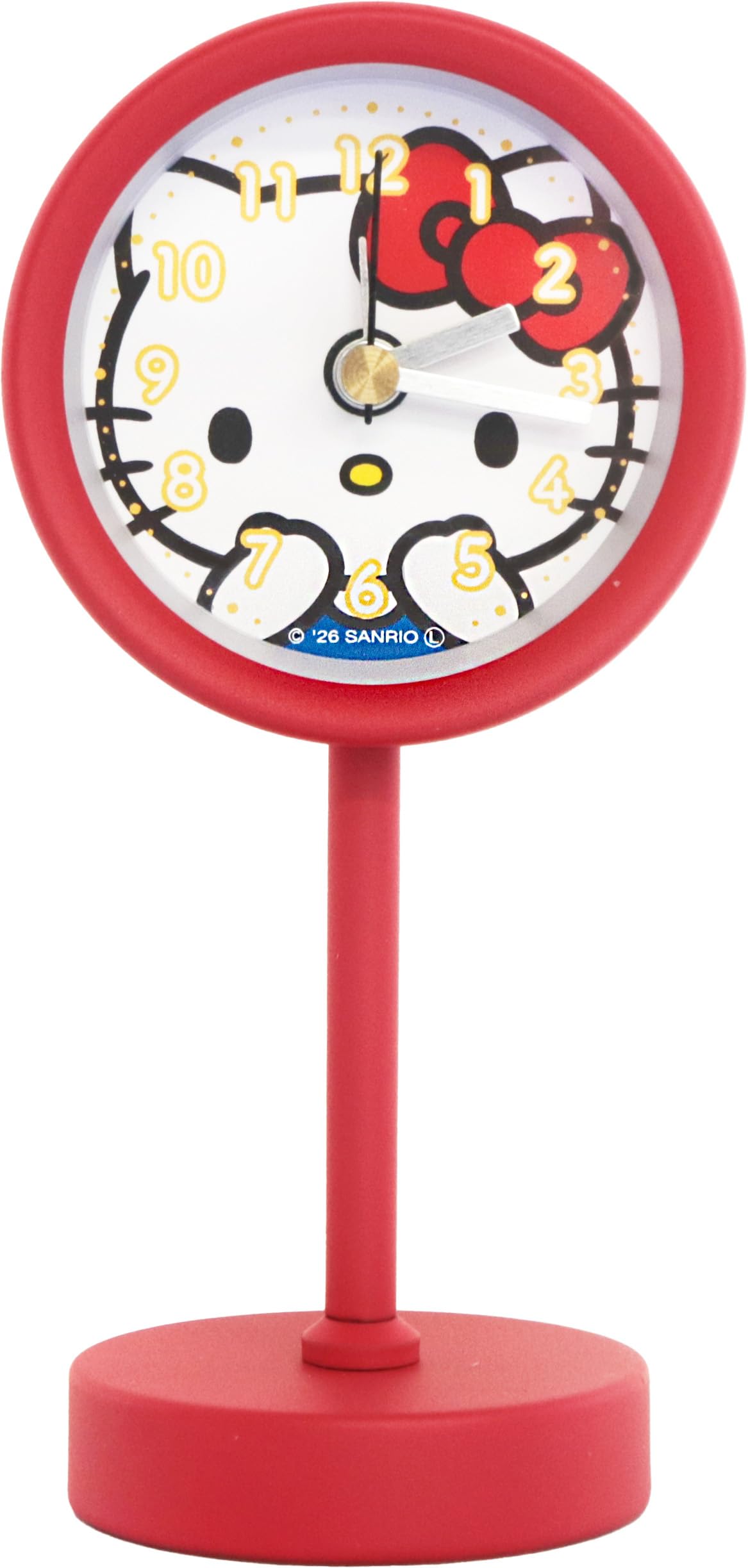 Fieldwork Analog Desk Clock Hello Kitty Stand Clock Y Small Alarm Red RE [Sanrio Characters] SNR011-1