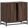 Bathroom Vanity Unit Brown Oak Effect 65 X 33 X 60 Cm