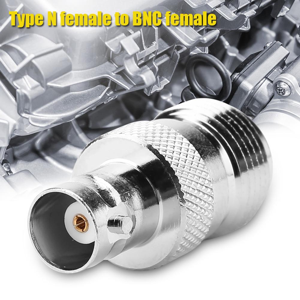 2pcs Type N Female to BNC Female RF Connector Coaxial Adapter Test Converter