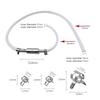 Motorcycle Brake Bleeder Kit, Manual Fluid Extractor Pump, One-Way Check Valve Hydraulic Brake Clutch Bleeding Tool, With Alumin