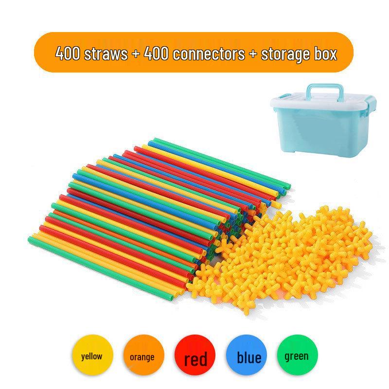 

4D Волшебные соломинки-конструктор: Детская строительная и развивающая игрушка-пазл для умственного развития