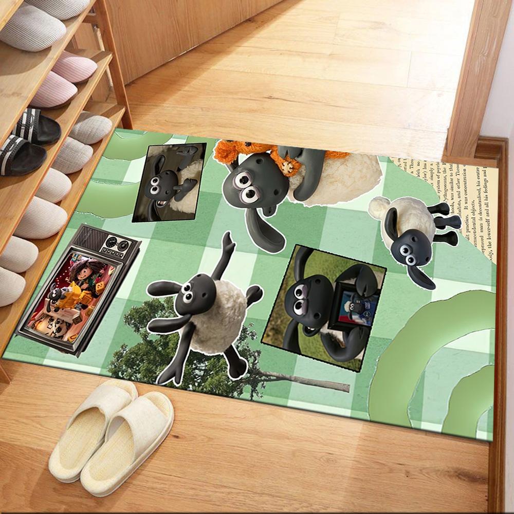 Shaun Sheep Square rugs are a great choice for living rooms, bedrooms, home décor, and as gifts.