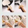 Cute Cats Ear Silicone Spatula Spoon Holder Heat Resistant Kitchen Tool Organizers Adjustable Clip For Cooking Utensils
