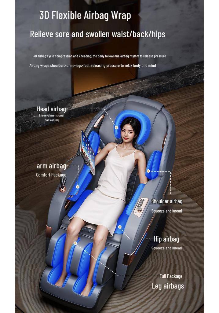 AUX Full-Body Automatic Smart Massage Chair - Luxury Multi-functional Home Relaxation