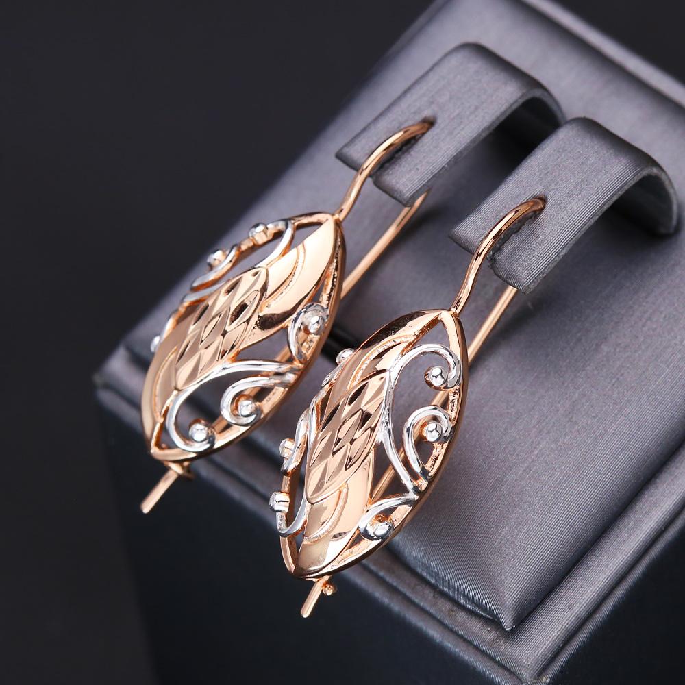 

Двухцветные серьги-капли SIMJOO Fashion Hollow Out Flower