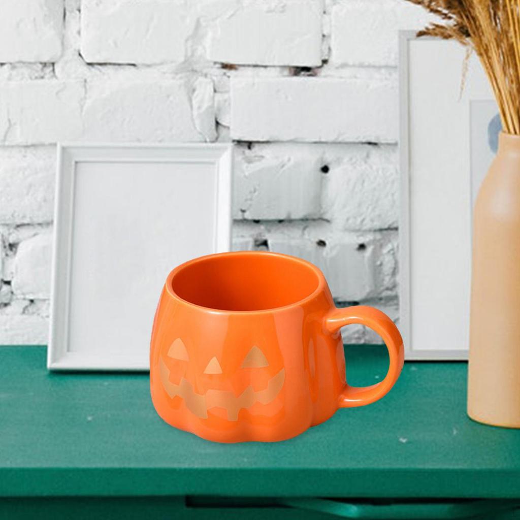 Ceramics Coffee Mug Holiday Gift Cartoon Milk Juice Cup Pumpkin Halloween Pumkin