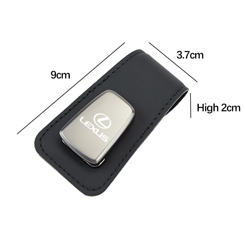Car Sun Visor Glasses Clip leather Magnetic Storage Holder For Lexus IS250 RX350 Ct200h RX LX570 LX600 NX300 LX470 GX470 RX330 YV6