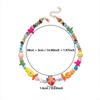 Handmade Bohemian Shell Necklace Colorful Ceramic Ocean Series Necklace  For Women