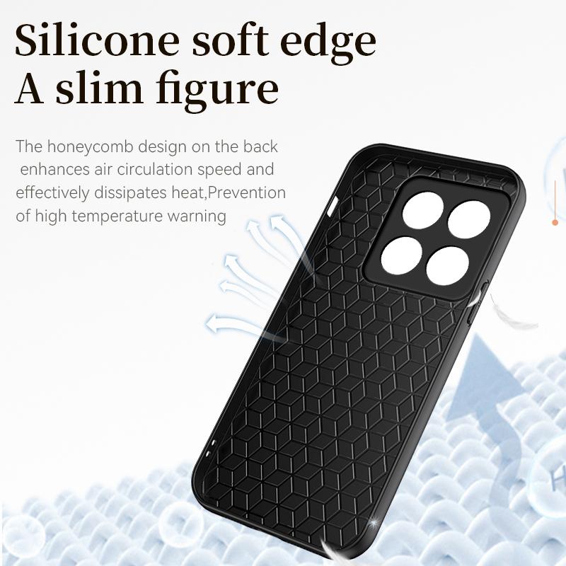 For Xiaomi 14 Pro Case Leather Car Magnetic Holder Phone Cases For Xiomi Xiaomy Mi14 Mi 14 14 Pro Silicone Shockproof Back Cover