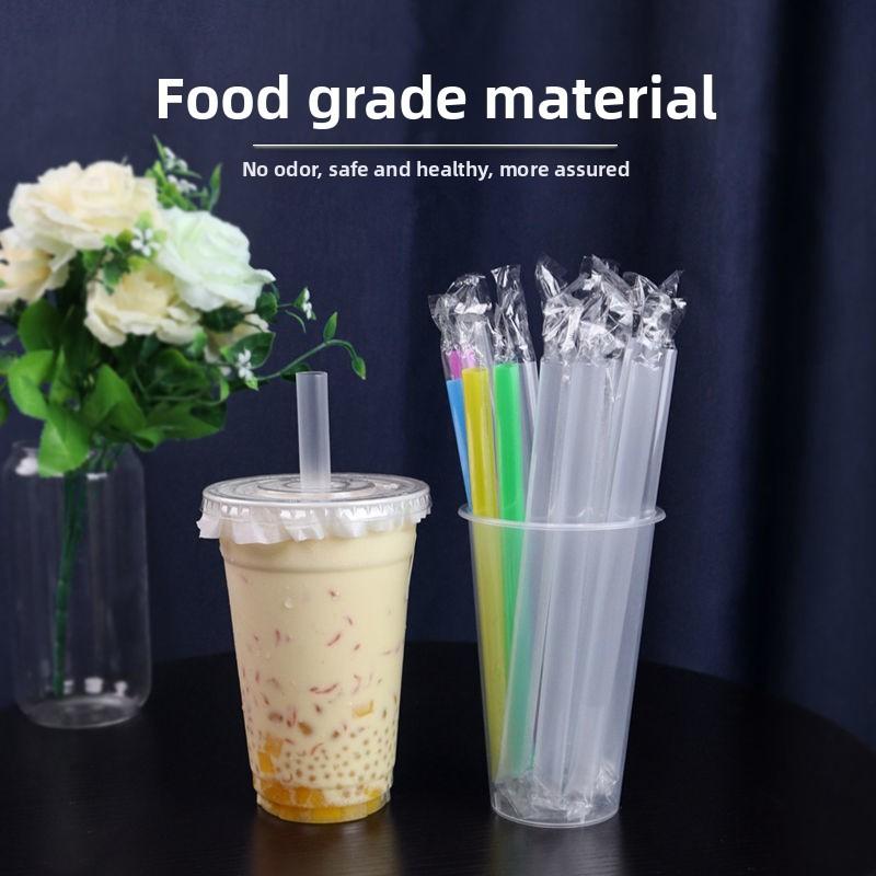 Disposable Plastic Drink Straws For Juices And Bubble Tea Perfect For Cafes And Parties
