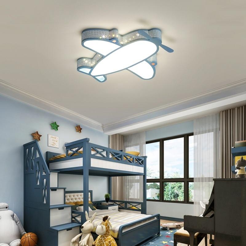 Modern LED Ceiling Lamps Airplane For Children's Bedroom Living Room Indoor Home Decoration Lustre Lighting Kid's Pendant Light