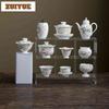 2pc/lot Hand-painted Peach Blossom Teacup Antique Tea Bowl Water Jug Tea-tasting Fragrance Cup Chazhan Master Cups Tea Set 70ml