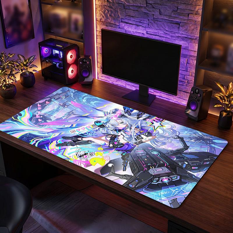 Big Mouse PadHonkai Star Rail Extended Soft Desk Mat Gaming Office Computer Table Decor Mat