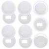 3 Pares de Accesorios para Asiento de Inodoro Ferretería Tapas para Tornillos de Inodoro Cubierta Lisa para Tornillo Tapas de Plástico para Suelo