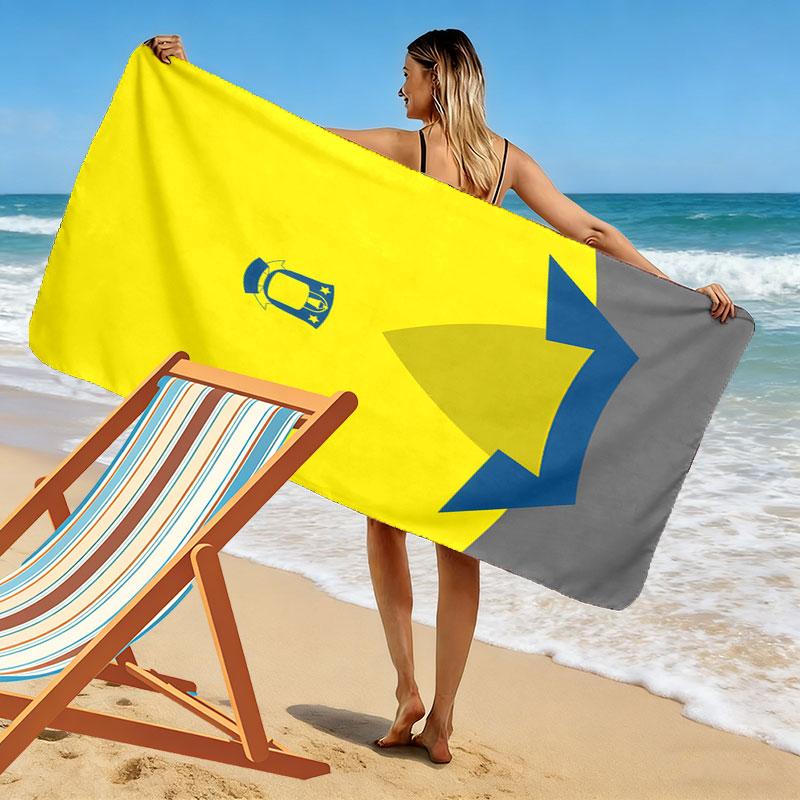 Brøndby IF LOGO Print Beach Towel, Large Soft Quick Dry Towel for Beach Camping Swimming